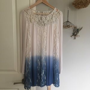 Blu Pepper Lace Mini Dress